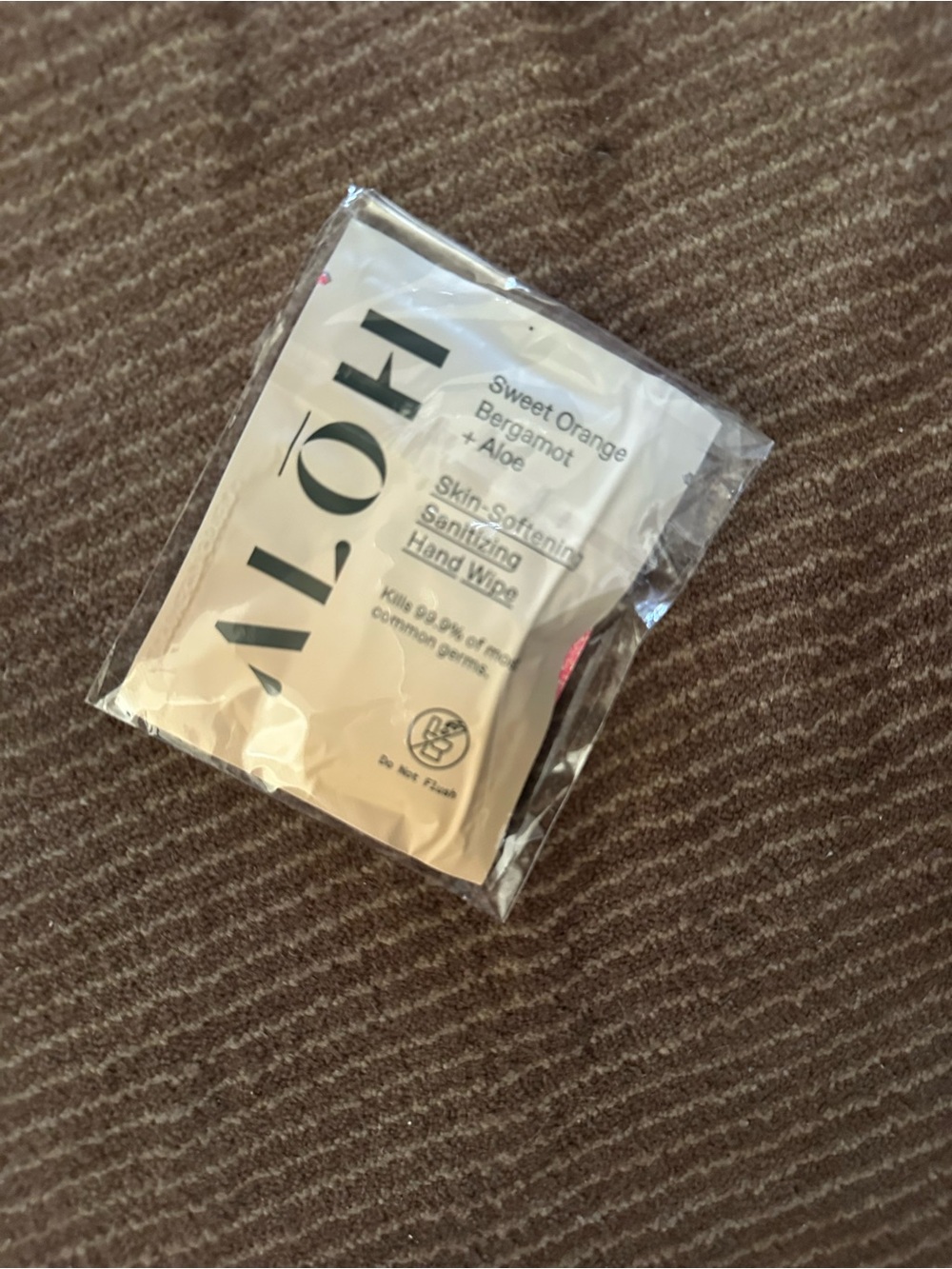 Sweet Orange Bergamot + Aloe Hand Wipes - Brown